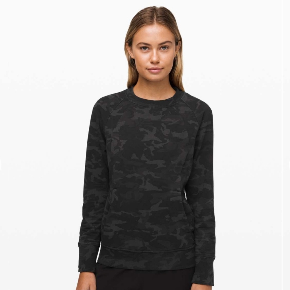 Lululemon Scuba Crew in Camo Grey